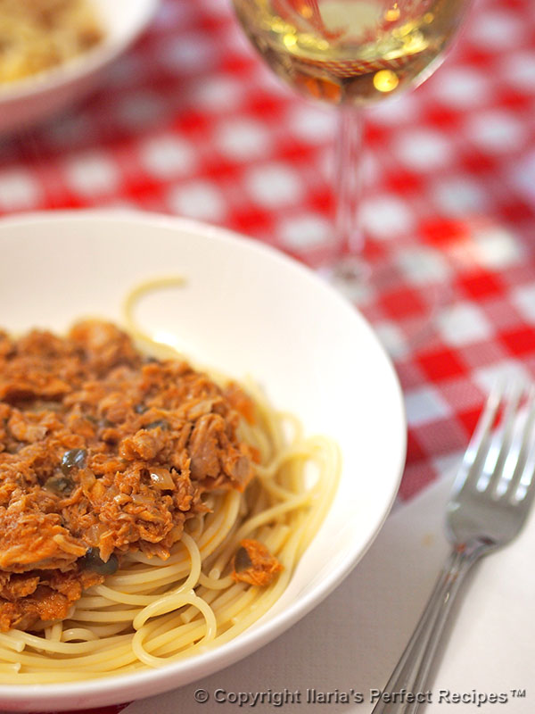 tuna sauce pasta italian best easy capers onion