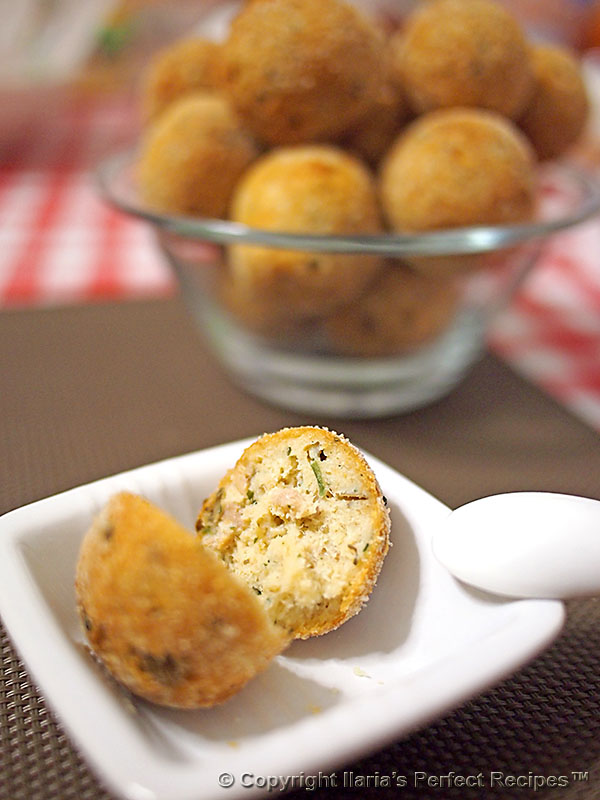 mini tuna meatballs italian best perfect capers ricotta finger food