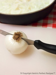 cutting onion