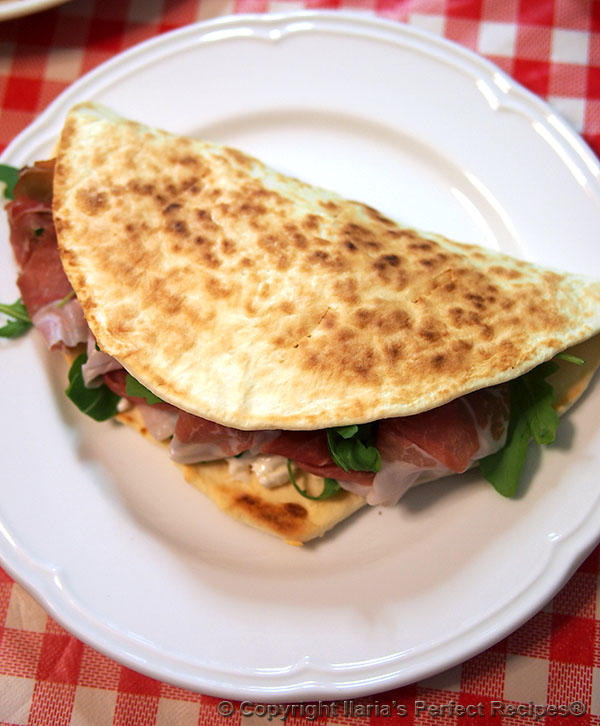 authentic italian piadina half moon