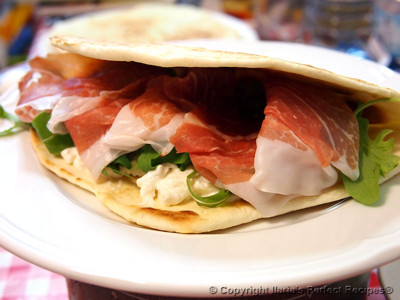 best italian flatbread piadina closeup