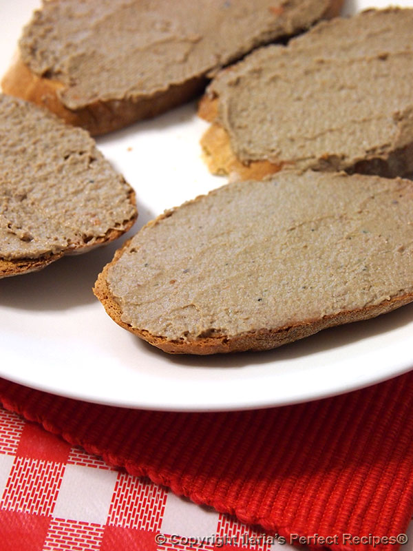 chicken liver pate bread