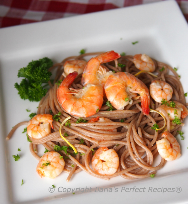 easy, quick, shrimp, pasta, sauce, prawn, italian, garlic, lemon