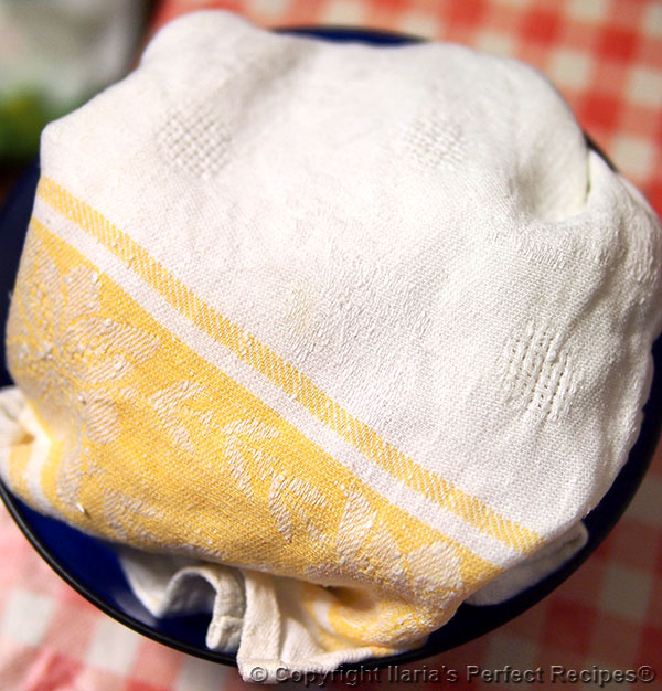 ricotta enclosed cloth